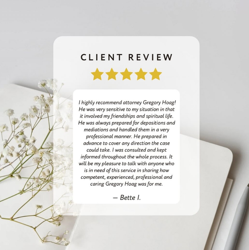 Client Reviews of Gregory Hoag Law: A Beacon of Hope for the Injured - Bette Review